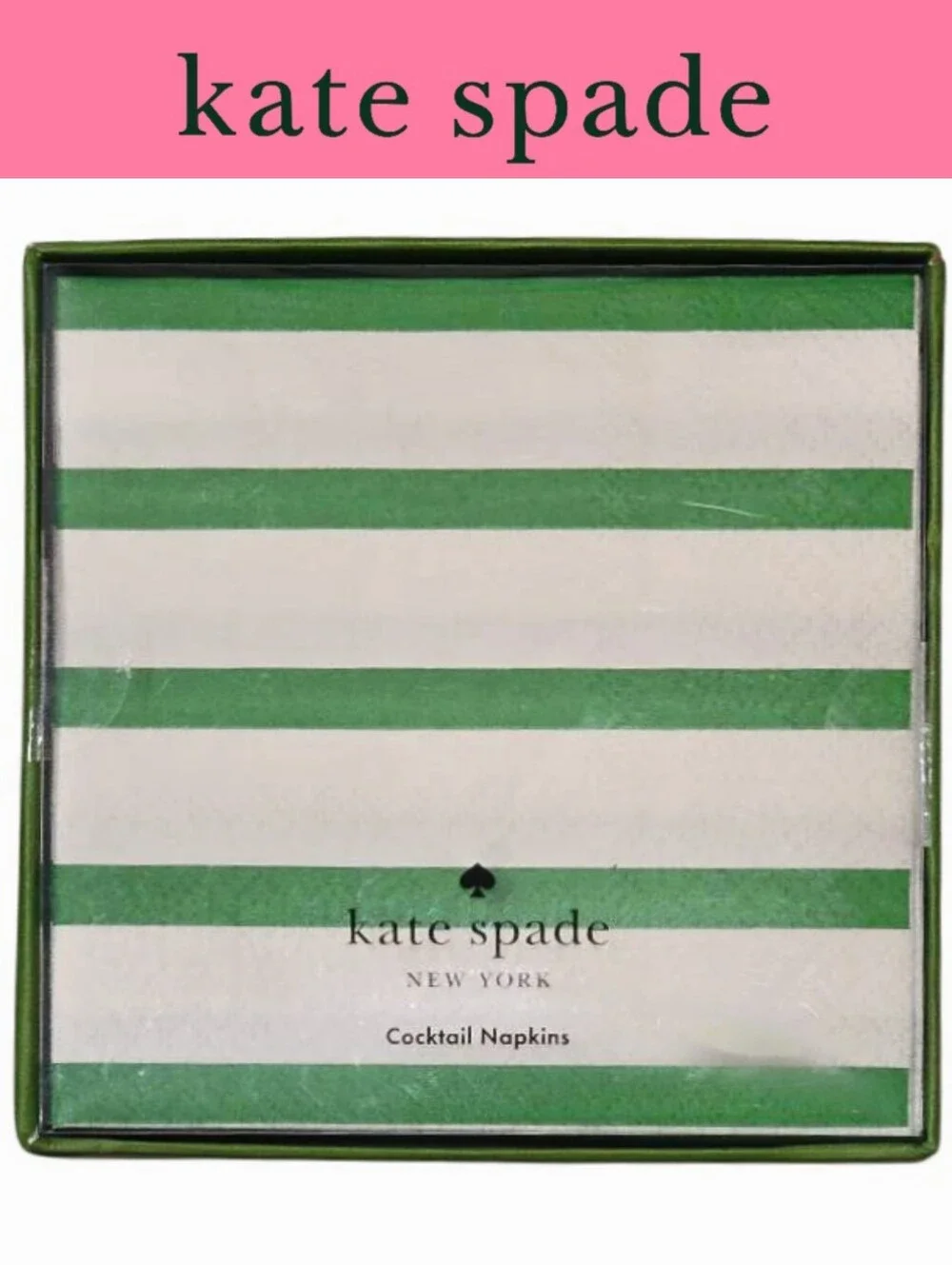 Kate Spade New York Breton Striped Cocktail Napkin Set Of 50